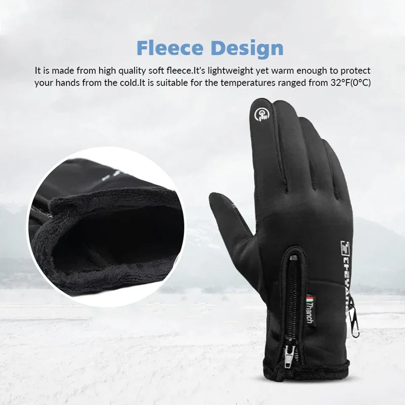 Winter Gloves Waterproof Thermal Touch Screen